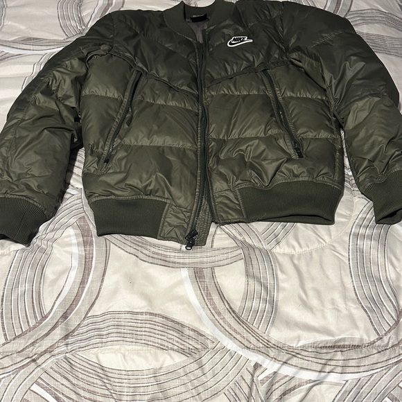 Nike Other - Nike Dark Green Quilted Jacket